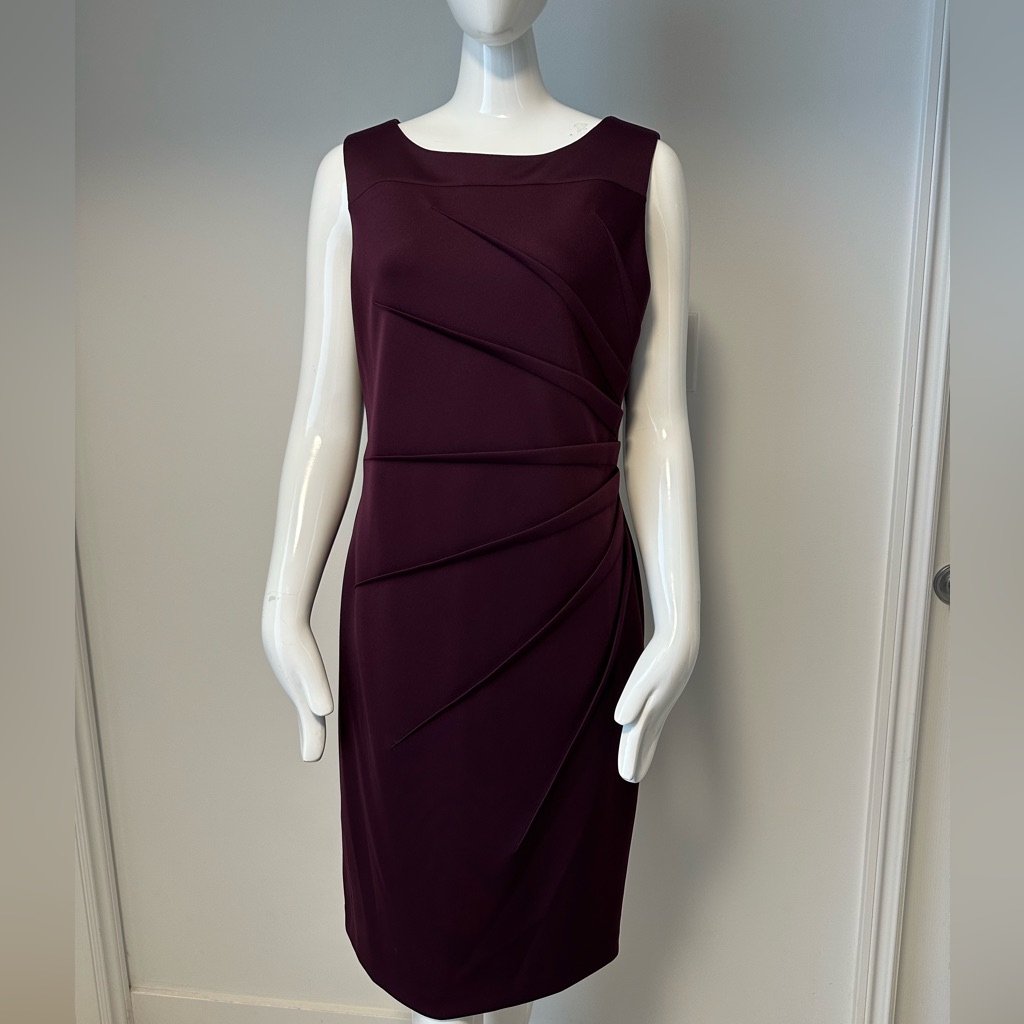 Calvin Klein Deep Purple Midi Dress